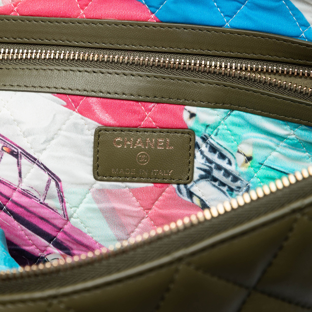 Pre-Loved Chanel Large Quilted Lambskin Cuba La Habana O Case Clutch - Picture 5 of 7